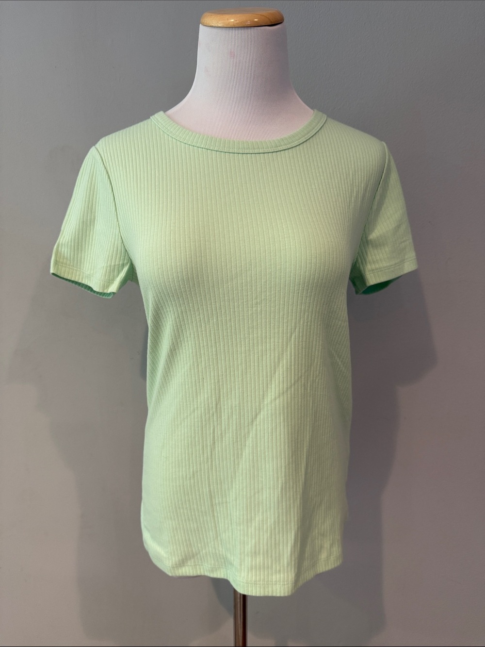 GAP Mint Green Ribbed Short Sleeve Tee